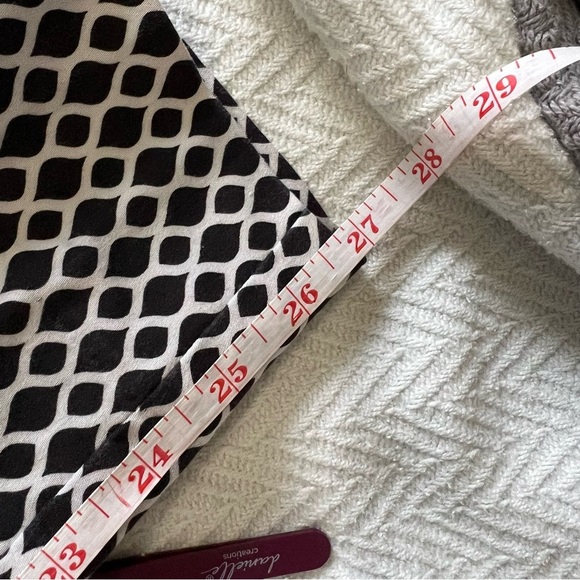 H&M WOMENS BLACK & WHITE CROPPED CIGARETTE TROUSERS SIZE 12 - Picture 8 of 8